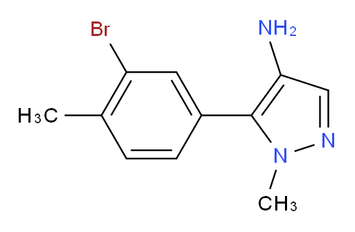 5-(3-bromo-4-methylphenyl)-1-methyl-1H-pyrazol-4-amine