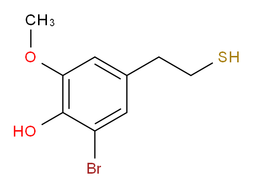 2-bromo-6-methoxy-4-(2-sulfanylethyl)phenol