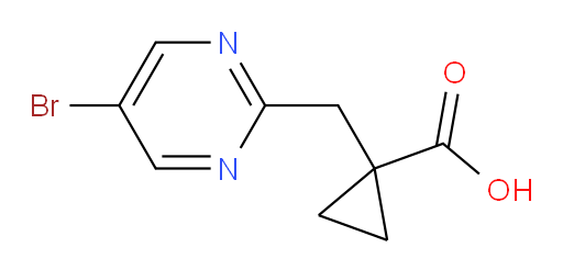1-[(5-bromopyrimidin-2-yl)methyl]cyclopropane-1-carboxylic acid