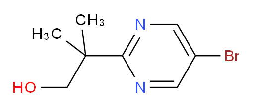 2-(5-bromopyrimidin-2-yl)-2-methylpropan-1-ol