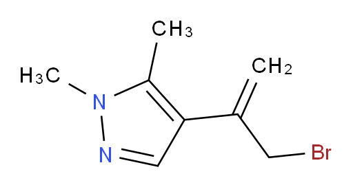 4-(3-bromoprop-1-en-2-yl)-1,5-dimethyl-1H-pyrazole