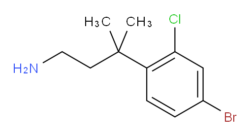 3-(4-bromo-2-chlorophenyl)-3-methylbutan-1-amine