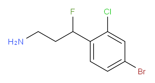 3-(4-bromo-2-chlorophenyl)-3-fluoropropan-1-amine