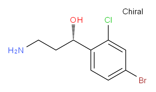 (1S)-3-amino-1-(4-bromo-2-chlorophenyl)propan-1-ol