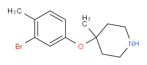 4-(3-bromo-4-methylphenoxy)-4-methylpiperidine