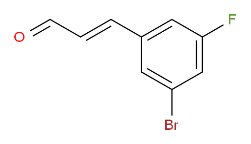 3-(3-bromo-5-fluorophenyl)prop-2-enal