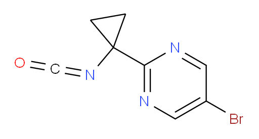 5-bromo-2-(1-isocyanatocyclopropyl)pyrimidine