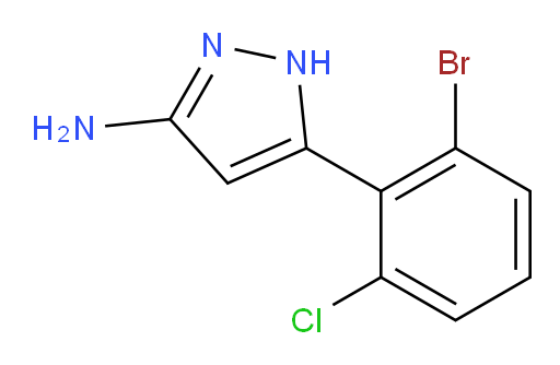 5-(2-bromo-6-chlorophenyl)-1H-pyrazol-3-amine