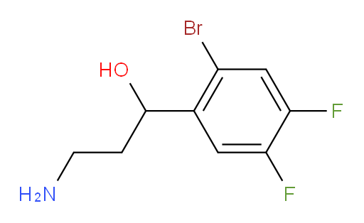 3-amino-1-(2-bromo-4,5-difluorophenyl)propan-1-ol
