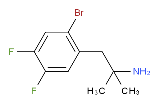 1-(2-bromo-4,5-difluorophenyl)-2-methylpropan-2-amine