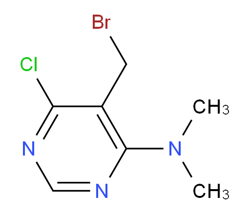 5-(bromomethyl)-6-chloro-N,N-dimethylpyrimidin-4-amine