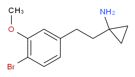 1-[2-(4-bromo-3-methoxyphenyl)ethyl]cyclopropan-1-amine