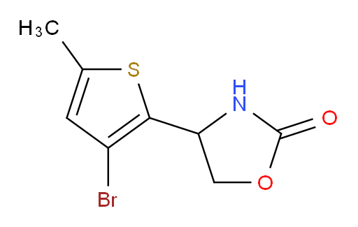 4-(3-bromo-5-methylthiophen-2-yl)-1,3-oxazolidin-2-one