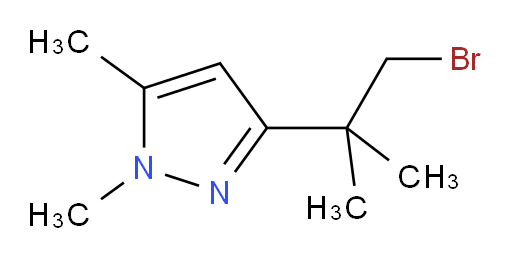 3-(1-bromo-2-methylpropan-2-yl)-1,5-dimethyl-1H-pyrazole