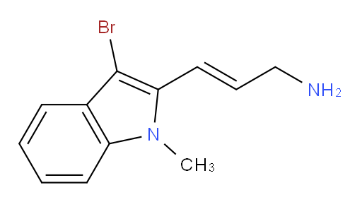 3-(3-bromo-1-methyl-1H-indol-2-yl)prop-2-en-1-amine