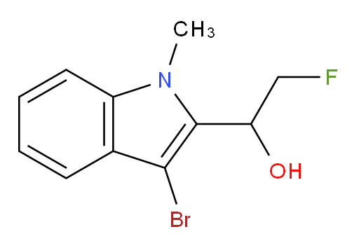 1-(3-bromo-1-methyl-1H-indol-2-yl)-2-fluoroethan-1-ol