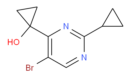 1-(5-bromo-2-cyclopropylpyrimidin-4-yl)cyclopropan-1-ol