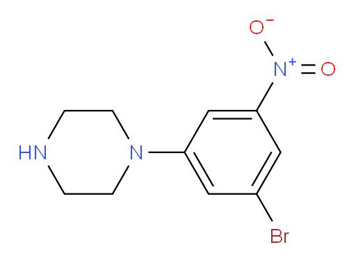 1-(3-bromo-5-nitrophenyl)piperazine