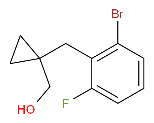 {1-[(2-bromo-6-fluorophenyl)methyl]cyclopropyl}methanol