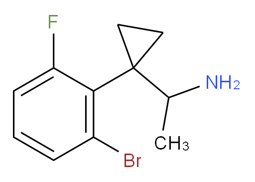 1-[1-(2-bromo-6-fluorophenyl)cyclopropyl]ethan-1-amine