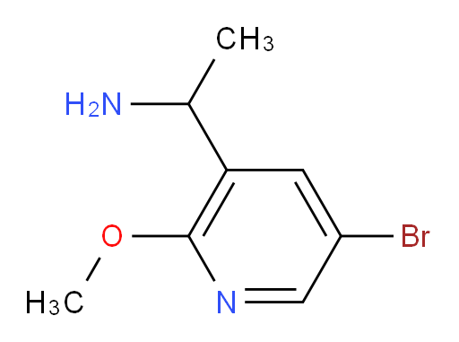 1-(5-bromo-2-methoxypyridin-3-yl)ethan-1-amine