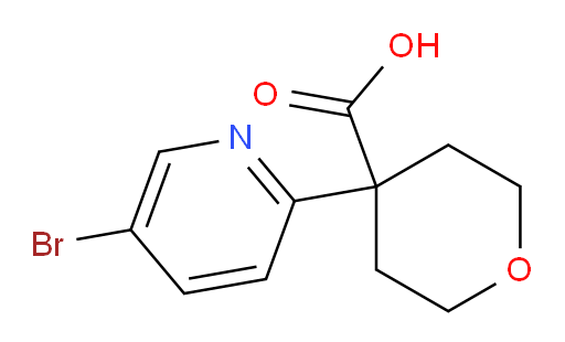 4-(5-bromopyridin-2-yl)oxane-4-carboxylic acid