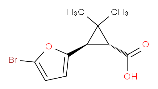 rac-(1R,3R)-3-(5-bromofuran-2-yl)-2,2-dimethylcyclopropane-1-carboxylic acid