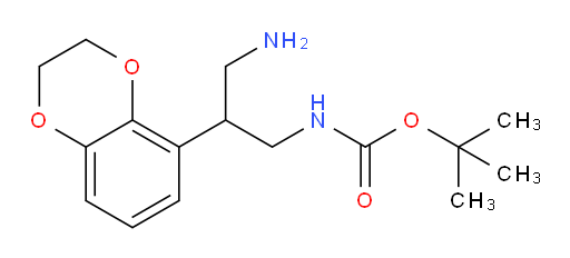 tert-butyl N-[3-amino-2-(2,3-dihydro-1,4-benzodioxin-5-yl)propyl]carbamate