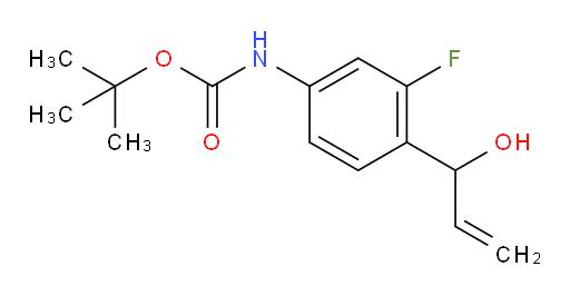tert-butyl N-[3-fluoro-4-(1-hydroxyprop-2-en-1-yl)phenyl]carbamate