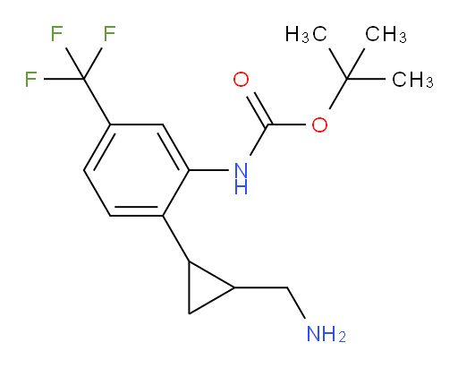 tert-butyl N-{2-[2-(aminomethyl)cyclopropyl]-5-(trifluoromethyl)phenyl}carbamate