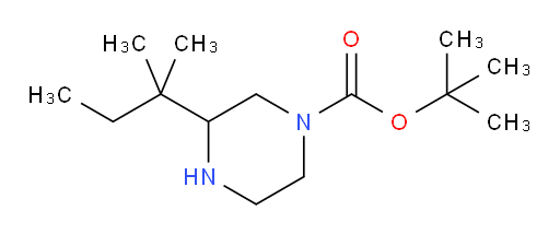 tert-butyl 3-(2-methylbutan-2-yl)piperazine-1-carboxylate