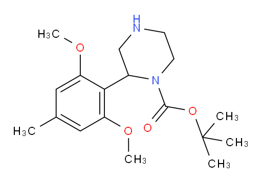 tert-butyl 2-(2,6-dimethoxy-4-methylphenyl)piperazine-1-carboxylate