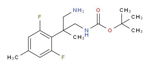 tert-butyl N-[3-amino-2-(2,6-difluoro-4-methylphenyl)-2-methylpropyl]carbamate