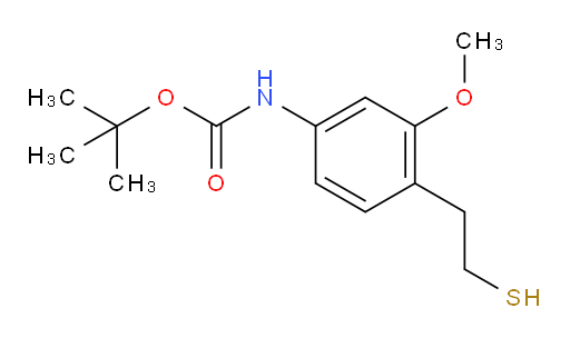 tert-butyl N-[3-methoxy-4-(2-sulfanylethyl)phenyl]carbamate