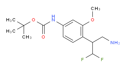 tert-butyl N-[4-(3-amino-1,1-difluoropropan-2-yl)-3-methoxyphenyl]carbamate