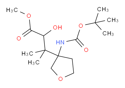 methyl 3-(3-{[(tert-butoxy)carbonyl]amino}oxolan-3-yl)-2-hydroxy-3-methylbutanoate