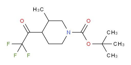 tert-butyl 3-methyl-4-(trifluoroacetyl)piperidine-1-carboxylate