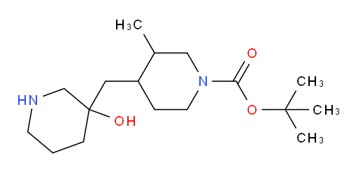 tert-butyl 4-[(3-hydroxypiperidin-3-yl)methyl]-3-methylpiperidine-1-carboxylate