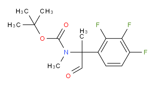 tert-butyl N-methyl-N-[1-oxo-2-(2,3,4-trifluorophenyl)propan-2-yl]carbamate
