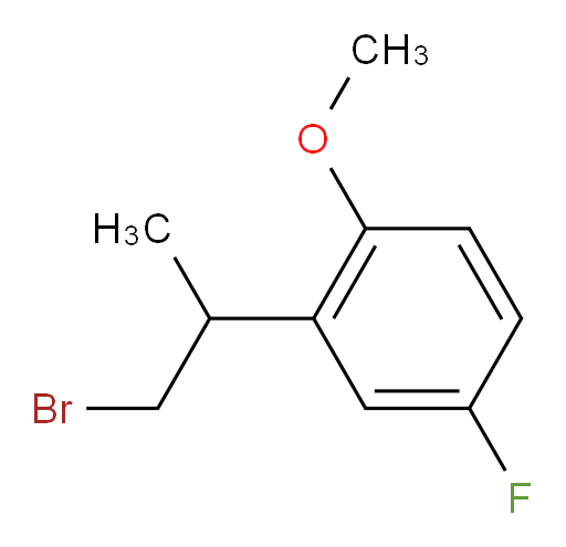 2-(1-bromopropan-2-yl)-4-fluoro-1-methoxybenzene