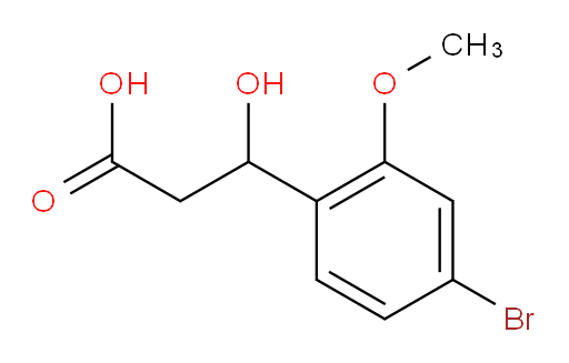 3-(4-bromo-2-methoxyphenyl)-3-hydroxypropanoic acid