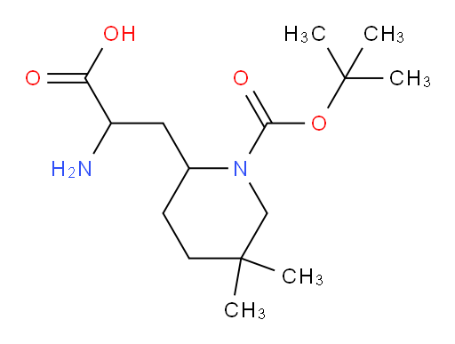 2-amino-3-{1-[(tert-butoxy)carbonyl]-5,5-dimethylpiperidin-2-yl}propanoic acid