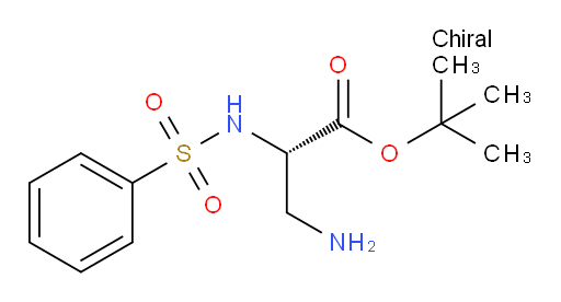 tert-butyl (2S)-3-amino-2-benzenesulfonamidopropanoate