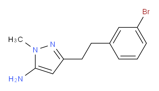 3-[2-(3-bromophenyl)ethyl]-1-methyl-1H-pyrazol-5-amine