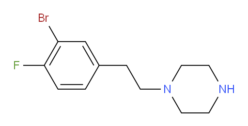 1-[2-(3-bromo-4-fluorophenyl)ethyl]piperazine