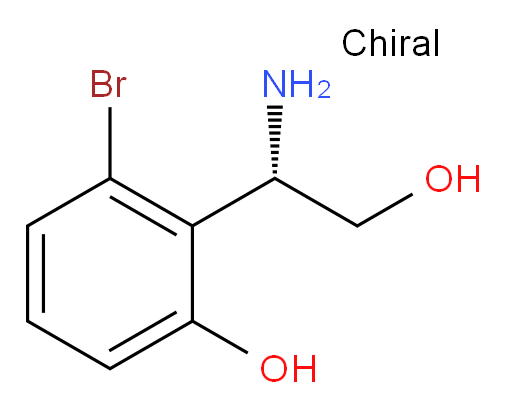 2-[(1S)-1-amino-2-hydroxyethyl]-3-bromophenol
