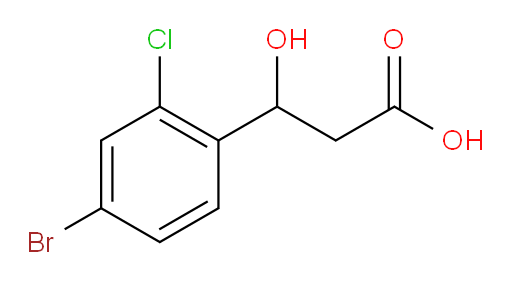 3-(4-bromo-2-chlorophenyl)-3-hydroxypropanoic acid