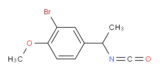 2-bromo-4-(1-isocyanatoethyl)-1-methoxybenzene