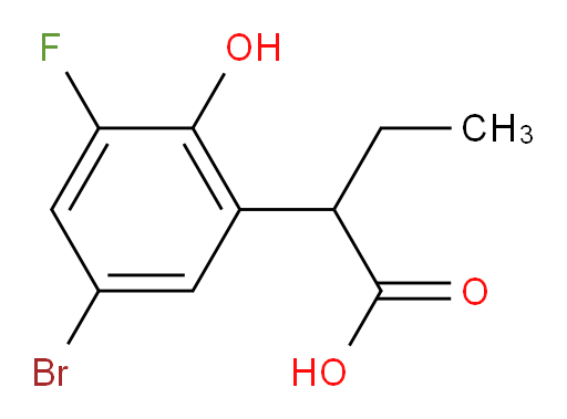 2-(5-bromo-3-fluoro-2-hydroxyphenyl)butanoic acid