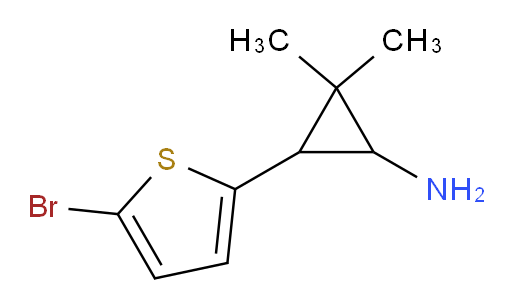 3-(5-bromothiophen-2-yl)-2,2-dimethylcyclopropan-1-amine